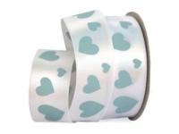 UT014-25-3001-105 Лента атласная с рисунком 25мм (рулон 20 ярдов = 18 метров)