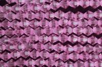 Бусины пластик прозрачные на нитях 08x08мм (упаковка =12 нитей = 420 бусин)628