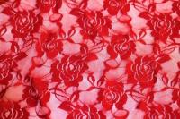 Гипюр стрейч 5008 ш.150см.,пл.130г/м., №103 красный 