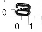 809В черный Крючок металл крашенный ширина=08мм (упаковка 1000 штук)