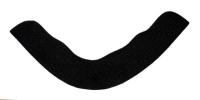 Подокатники арт.ПП-88-112 черный (упаковка 100 пар)