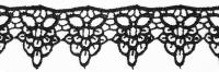 1084 черный Кружево вязанное 42мм (упаковка 15 ярдов = 13,7 метра)