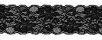 1129 черный кружево-стрейч 75мм (намотка 27,4 метров)