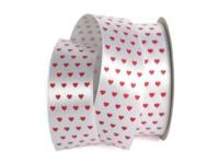 UT003-25-3001-095 Лента атласная с рисунком 25мм (рулон 20 ярдов = 18 метров)