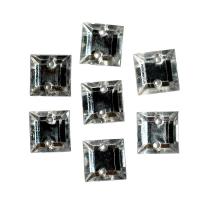 0036А 08*08мм прозрачный Стразы пришивные 