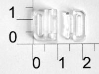 Застежка пластик прозрачный 08мм (упаковка 100 штук)