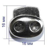 5060 никель Фиксатор металл 16х16мм (упаковка 400 штук)