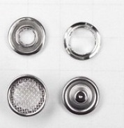 Кнопка рубашечная (декор) нерж 10,5мм сеточка уп. 1440шт