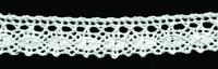 0003F белый кружево вязанное 18мм (намотка 20 ярдов = 18,3 метров)