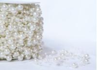 Бусины пластик на леске 3*8 (упаковка 60 метров) цв.МН02