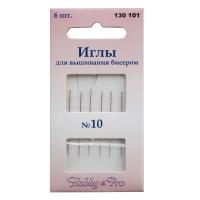 130101 Иглы для вышивания бисером №10, упак._6 шт., Hobby&Pro