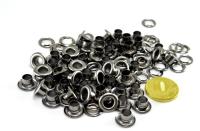 Люверсы №4 6мм сталь Чёрный Никель (уп 5000шт) NEW STAR