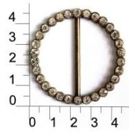 10376К антик со стразами пряжка металлическая 