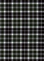 Ткань 1009 Габардин клетка 240 гр/мп.(БЛ) зелено-бело-черная