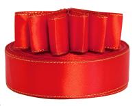 Лента атласная с металлизированной кромкой 25мм (намотка 36 ярдов) цв. 3095