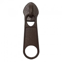 Бегунок для витой Т5, галант., № 304,тем. коричневый (уп.2000 шт.)