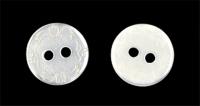 Пуговицы полиэстр CY 3238 (B) 18L-11мм,2 прок.цв.белый(уп.1000 шт)