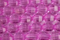 Бусины пластик прозрачные на нитях 11x11мм (упаковка =12 нитей = 420 бусин)638