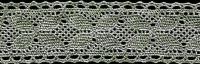 0110F лён кружево вязанное 35мм (намотка 20 ярдов = 18,3 метров)