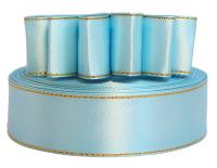 Лента атласная с металлизированной кромкой 25мм (намотка 36 ярдов) цв. 3105