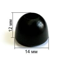 3098 черный Концевик пластик (упаковка 200 штук)