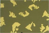 Ткань Т/С 130г/м2 КАМУФЛЯЖ ACTIVE ш.150+-2 см. 65ПЭ/35ХЛ ВО C55-1 Пограничник жёлтый