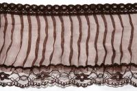 310 коричневый РЮШИ ширина 80мм (намотка 50 ярдов = 46 метров)