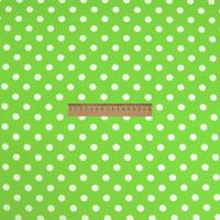 Ткань Кашибо горох 1,2см салатовый/белый арт. 5053