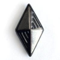 309-W черный никель 10*18мм Украшение на шипах 