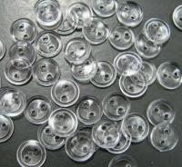 Пуговица КЛ 11-2 ПС цв.прозрачный (уп 1000шт)