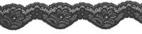 5640 черный кружево-стрейч 45мм (намотка 27,4 метров)