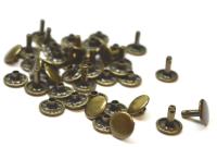 Розн.уп. Хольнитены двухсторонние тип 123. 11 мм цв.  Антик (упак.50 шт.)