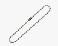 Цепочка шарики с замком цв. никель 15см (уп.100 или 1000шт)