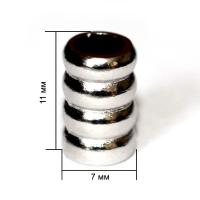 4232К никель концевик металл h=11мм (упаковка 500 штук)