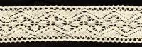 0011F бежевый кружево вязанное 40мм (намотка 20 ярдов = 18,3 метров)