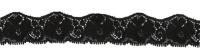 1540 черный кружево-стрейч 35мм (намотка 27,4 метров)