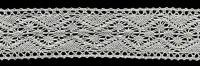 0011F лён кружево вязанное 40мм (намотка 20 ярдов = 18,3 метров)