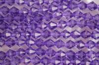 Бусины пластик прозрачные на нитях 08x08мм (упаковка =12 нитей = 420 бусин)644