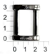 6372К никель пряжка металическая 