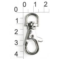 0017 никель Карабин металлический 7,5*41мм (упаковка 100 штук)