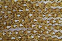 Бусины пластик прозрачные на нитях 08x08мм (упаковка =12 нитей = 420 бусин)652