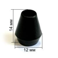 3064 черный Концевик пластик (упаковка 500 штук)