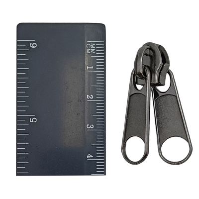 Бегунок Двойной для витой Т8, галант.,цв. Черный Никель (уп.500 шт)1