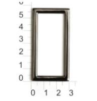 5593К черный никель пряжка металлическая 