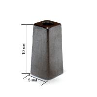 4505К черный никель концевик металл h=13мм (упаковка 500 штук)