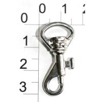 0012 никель Карабин металлический 11*32,5мм (упаковка 100 штук)