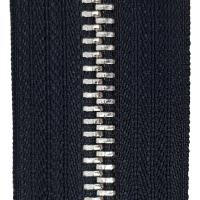 Молния рулонная Металл Т5, шлифованная № 322 Черный цв.Никель (уп.50м)