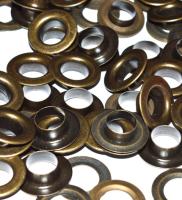 Люверсы №28 13мм нержавейка цв. Антик (уп 1000шт) NEW STAR
