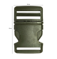 Пряжка-трезубец (фастекс) 40 мм (уп. 2700 шт) арт.8921 цв. Олива