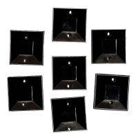 0036С 12*12мм черный Стразы пришивные 